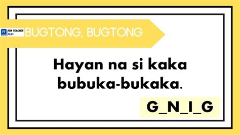 Bugtong Flashcards .